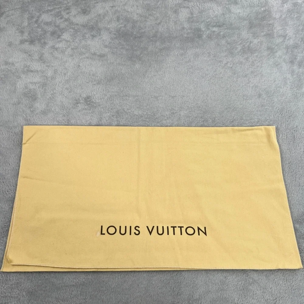Louis Vuitton Dust Bag Yellow Cotton Twill Purse Handbag Storage 22.5x12.5in